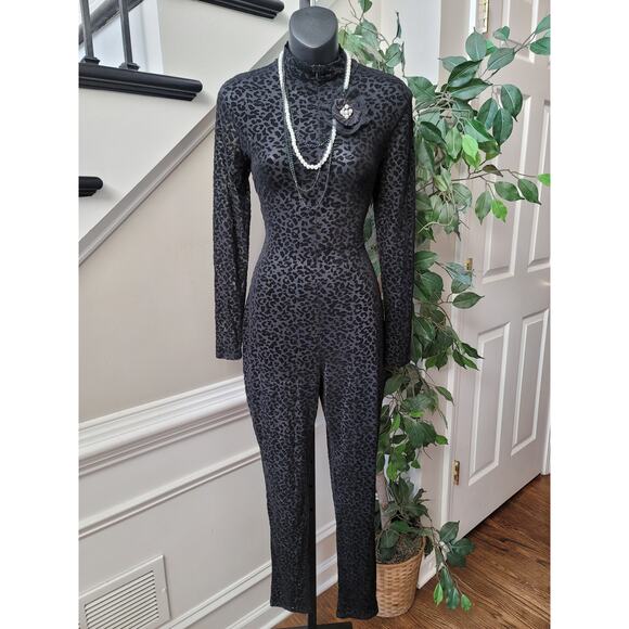 Lane Bryant Jumpsuit Women Size S Brown Metallic Wide Leg Long Sleeve Belted - Picture 1 of 12